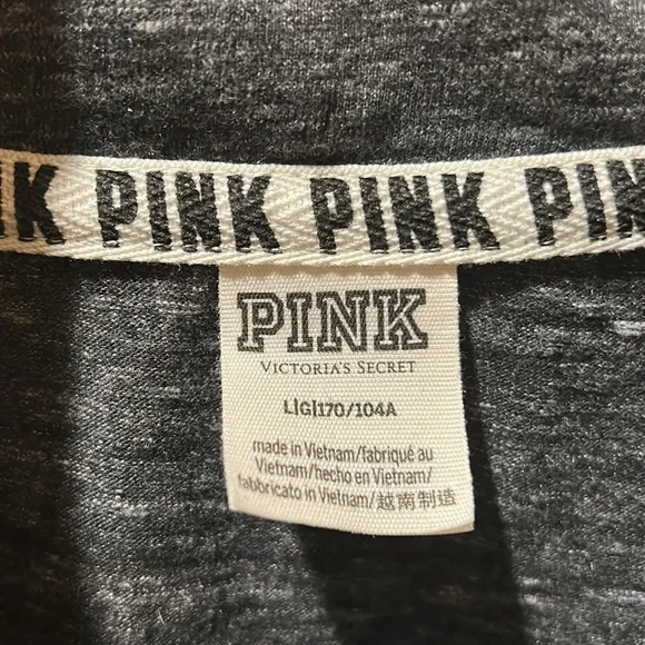 Pink Victoria Secret Cropped Sweatshirt - Picture 3 of 5